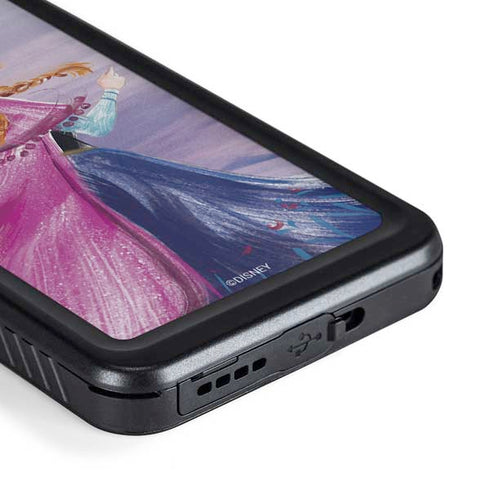 Disney Frozen Anna Sketch Art Galaxy S23 Plus Waterproof Case