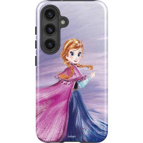 Disney Frozen Anna Sketch Art Galaxy S24 Plus Impact Case