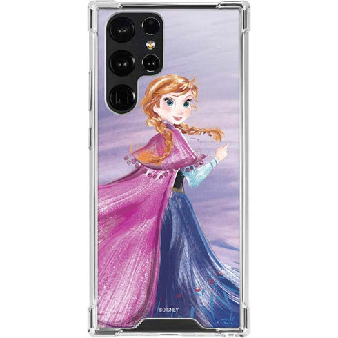 Disney Frozen Anna Sketch Art Galaxy S24 Ultra Clear Case