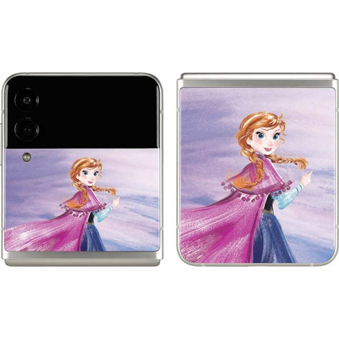 Disney Frozen Anna Sketch Art Galaxy Z Flip3 5G Skin