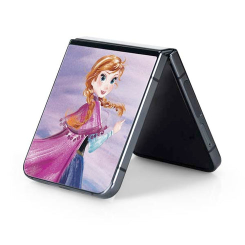 Disney Frozen Anna Sketch Art Galaxy Z Flip5 5G Skin