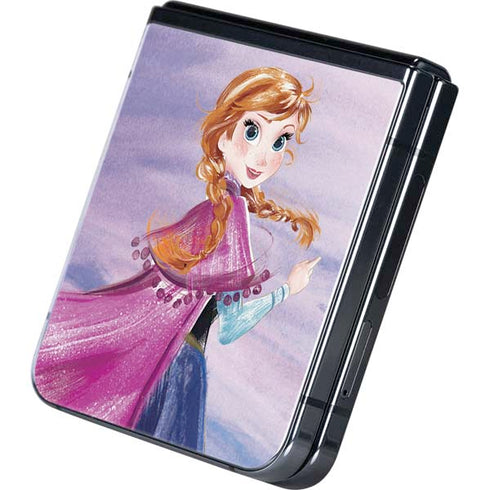 Disney Frozen Anna Sketch Art Galaxy Z Flip5 5G Skin