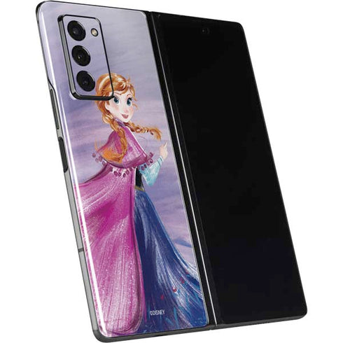Disney Frozen Anna Sketch Art Galaxy Z Fold2 5G Skin