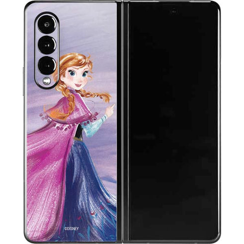 Disney Frozen Anna Sketch Art Galaxy Z Fold3 5G Skin