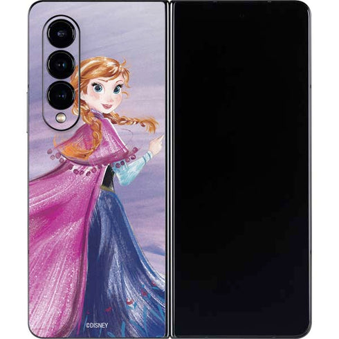 Disney Frozen Anna Sketch Art Galaxy Z Fold4 5G Skin