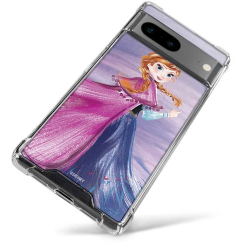 Disney Frozen Anna Sketch Art Google Pixel 8 Clear Case