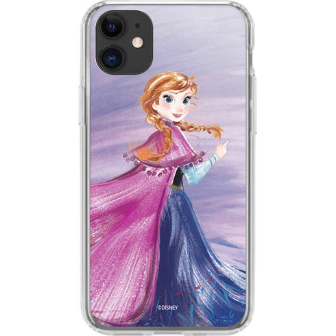 Disney Frozen Anna Sketch Art iPhone 11 Clear Case