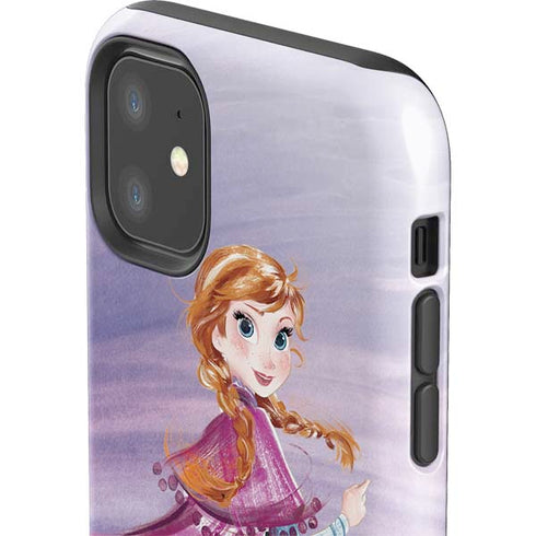 Disney Frozen Anna Sketch Art iPhone 11 Impact Case