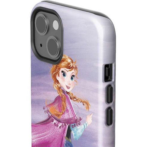 Disney Frozen Anna Sketch Art iPhone 15 Plus Impact Case