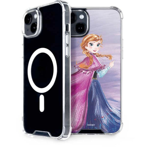 Disney Frozen Anna Sketch Art iPhone 15 Plus MagSafe Case