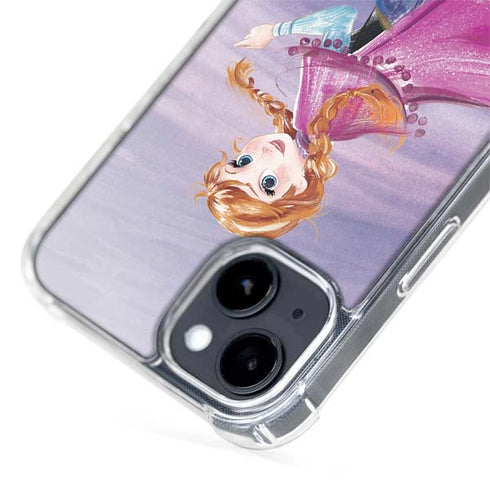 Disney Frozen Anna Sketch Art iPhone 15 Plus MagSafe Case