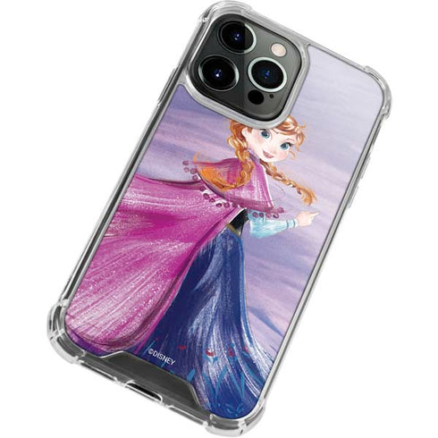 Disney Frozen Anna Sketch Art iPhone 14 Pro Clear Case