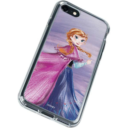 Disney Frozen Anna Sketch Art iPhone SE (2nd & 3rd Gen) Clear Case