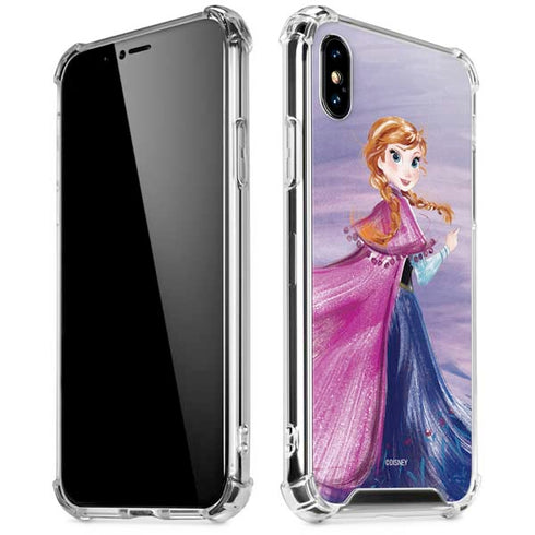 Disney Frozen Anna Sketch Art iPhone XS Max Clear Case