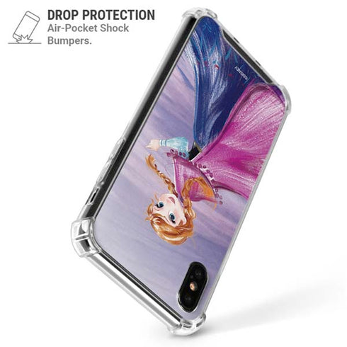 Disney Frozen Anna Sketch Art iPhone XS Max Clear Case