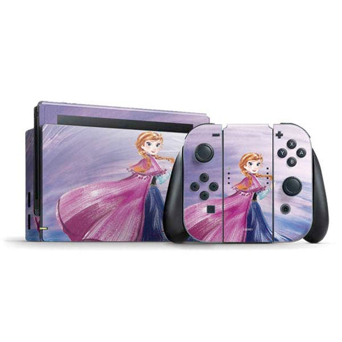 Disney Frozen Anna Sketch Art Nintendo Switch Bundle Skin