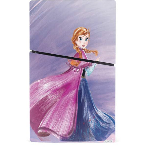Disney Frozen Anna Sketch Art PS5 Slim Digital Edition Bundle Skin