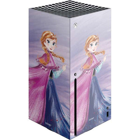 Disney Frozen Anna Sketch Art Xbox Series X Console Skin
