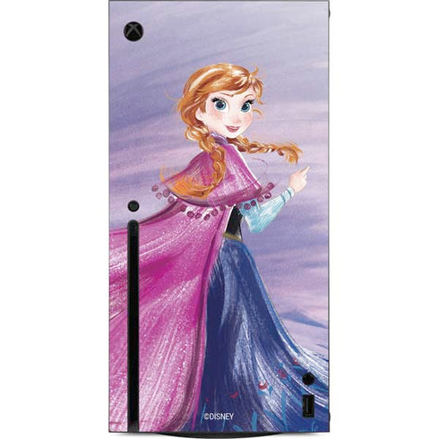Disney Frozen Anna Sketch Art Xbox Series X Console Skin