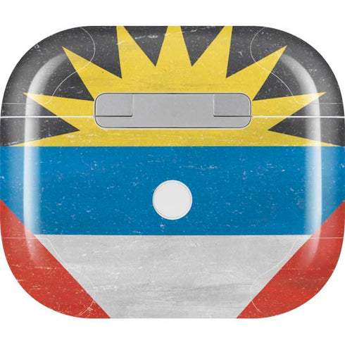 Antigua and Barbuda Flag Distressed Apple AirPods (3rd Gen 2021) Skin