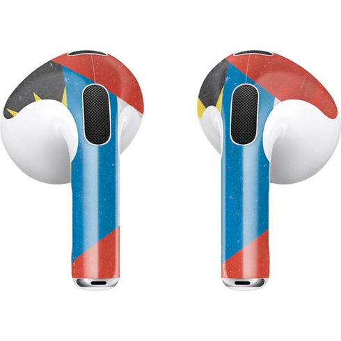 Antigua and Barbuda Flag Distressed Apple AirPods (3rd Gen 2021) Skin