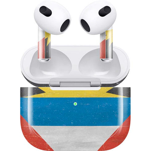 Antigua and Barbuda Flag Distressed Apple AirPods (3rd Gen 2021) Skin