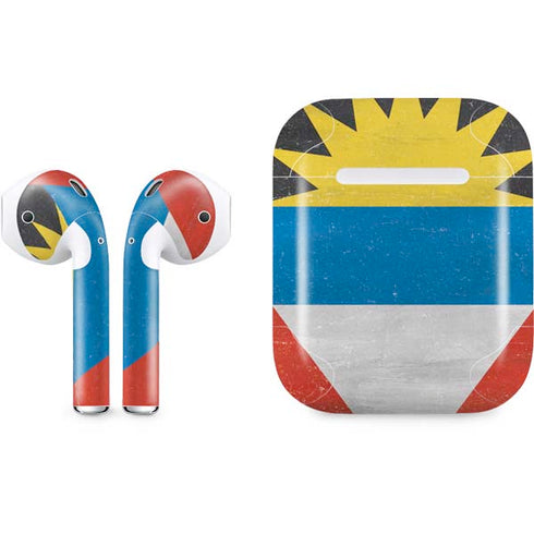 Antigua and Barbuda Flag Distressed Apple AirPods Skin