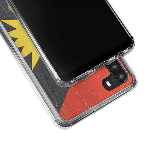 Antigua and Barbuda Flag Distressed Galaxy A21 Clear Case