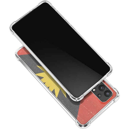 Antigua and Barbuda Flag Distressed Galaxy A32 5G Clear Case