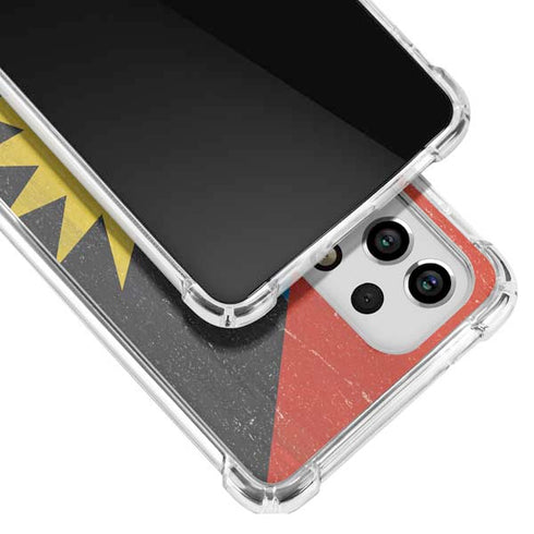 Antigua and Barbuda Flag Distressed Galaxy A53 5G Clear Case