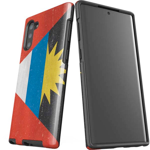 Antigua and Barbuda Flag Distressed Galaxy Note 10 Pro Case