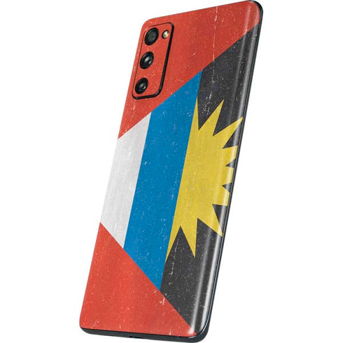 Antigua and Barbuda Flag Distressed Galaxy S20 Fan Edition Skin