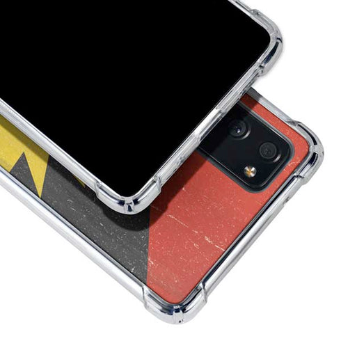 Antigua and Barbuda Flag Distressed Galaxy S20 FE Clear Case