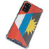 Antigua and Barbuda Flag Distressed Galaxy S20 FE Clear Case