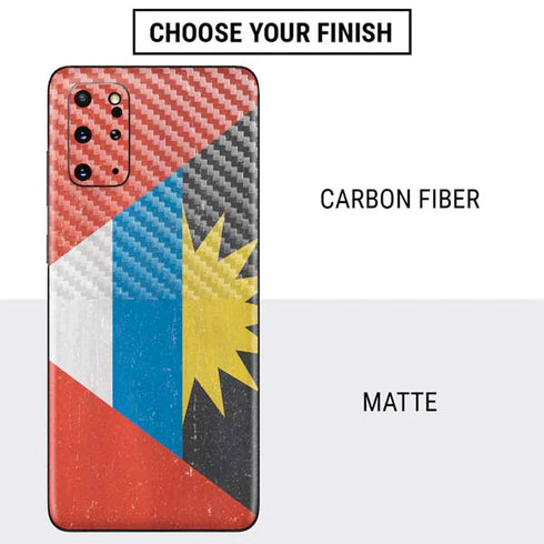 Antigua and Barbuda Flag Distressed Galaxy S20 Plus Skin