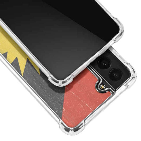 Antigua and Barbuda Flag Distressed Galaxy S21 Plus 5G Clear Case