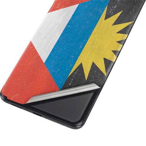Antigua and Barbuda Flag Distressed Galaxy S21 Plus 5G Skin