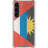 Antigua and Barbuda Flag Distressed Galaxy S23 Clear Case