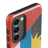 Antigua and Barbuda Flag Distressed Galaxy S23 Plus Pro Case