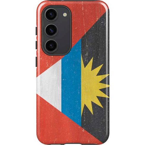 Antigua and Barbuda Flag Distressed Galaxy S23 Pro Case