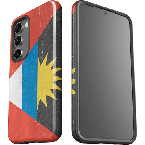 Antigua and Barbuda Flag Distressed Galaxy S23 Pro Case