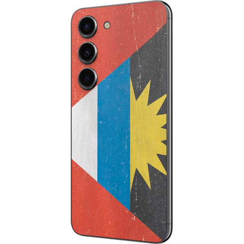 Antigua and Barbuda Flag Distressed Galaxy S23 Skin