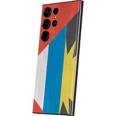 Antigua and Barbuda Flag Distressed Galaxy S23 Ultra Skin