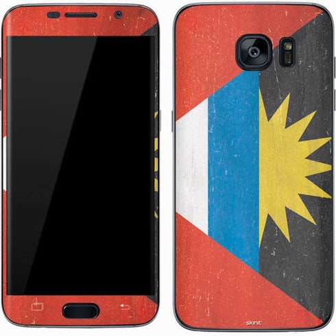 Antigua and Barbuda Flag Distressed Galaxy S7 Skin