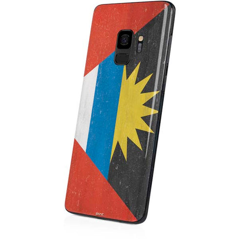 Antigua and Barbuda Flag Distressed Galaxy S9 Skin