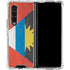 Antigua and Barbuda Flag Distressed Galaxy Z Fold4 5G Clear Case