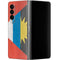 Antigua and Barbuda Flag Distressed Galaxy Z Fold4 5G Skin