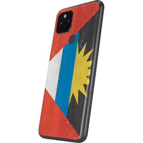 Antigua and Barbuda Flag Distressed Google Pixel 5a Skin