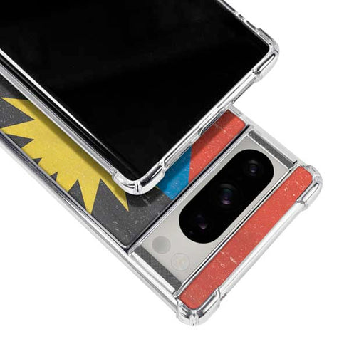 Antigua and Barbuda Flag Distressed Google Pixel 8 Pro Clear Case
