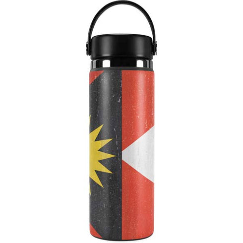 Antigua and Barbuda Flag Distressed Hydro Flask 20oz Wide Mouth Skin